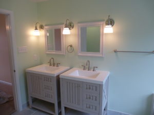 Side by Side Bathroom Sink - Trii-County Bathroom Remodeler