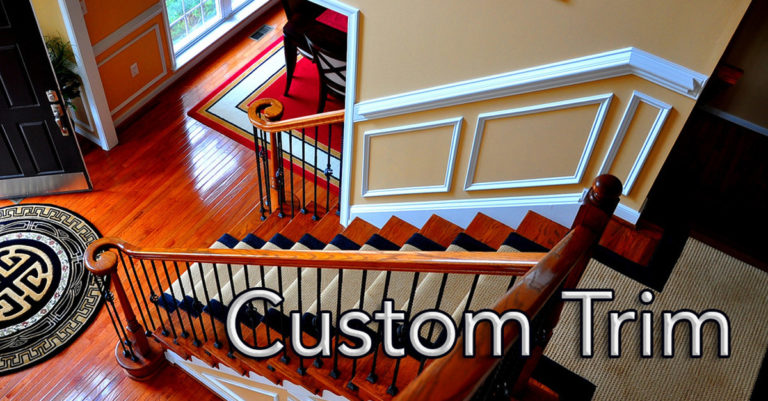 Custom trim, Crown Molding, Wainscoating, Base Trim, Windows & Door Trim, Custom Trim Work